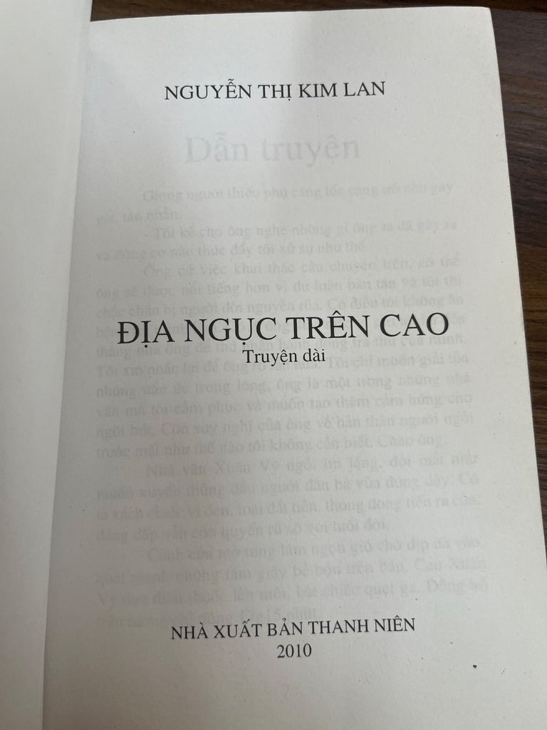 Địa Ngục Trên Cao – Nguyễn Thị Kim Lan 