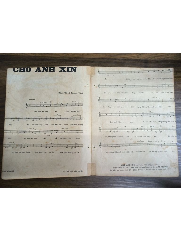  Cho Anh Xin – Thục Vũ, Quang Vinh 