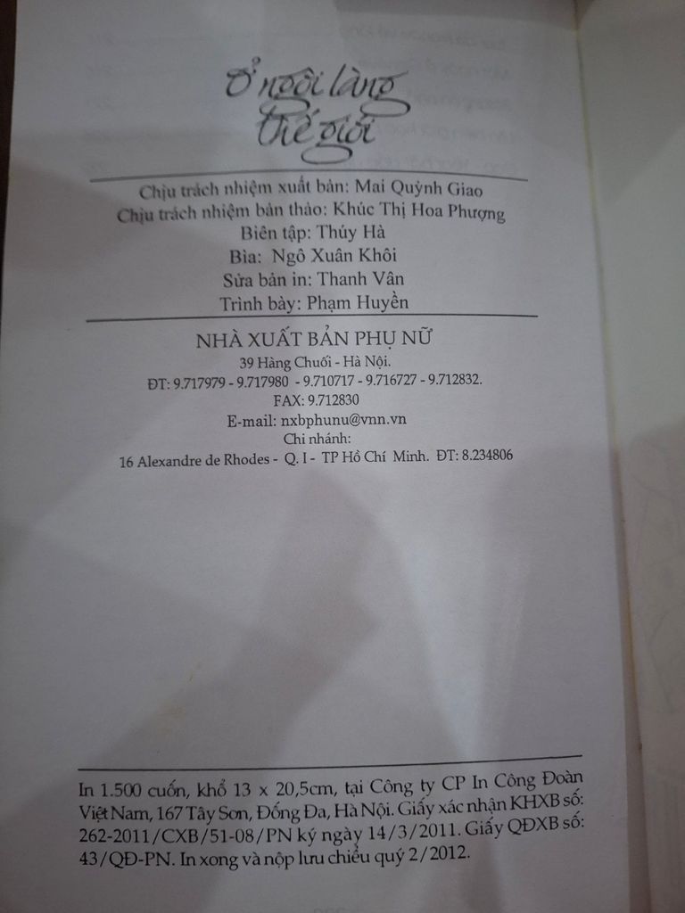  Ở Ngôi Làng Thế Giới – Trang Ami 