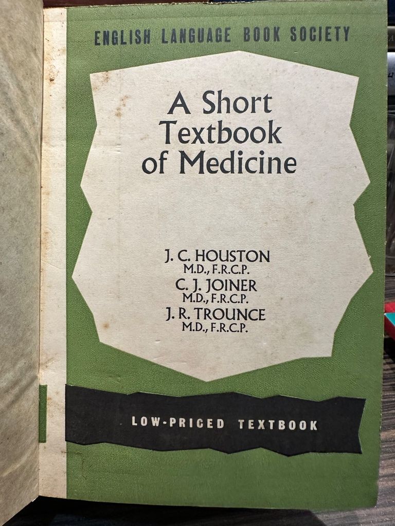  A Short Textbook Of Medicine – J. C. Houston, C. J. Joiner, J. R. Trounce 