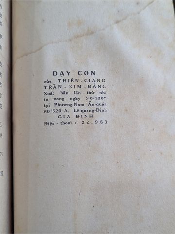  Dạy Con – Thiên Giang 