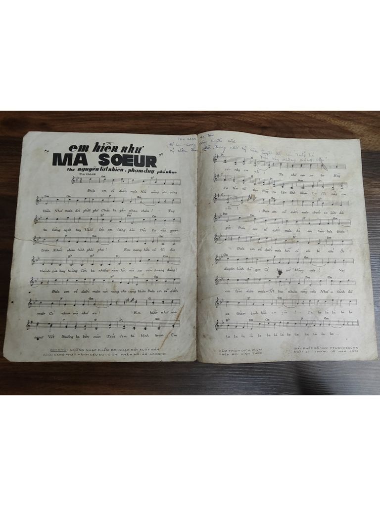  Em Hiền Như Ma Soeur – Phạm Duy 