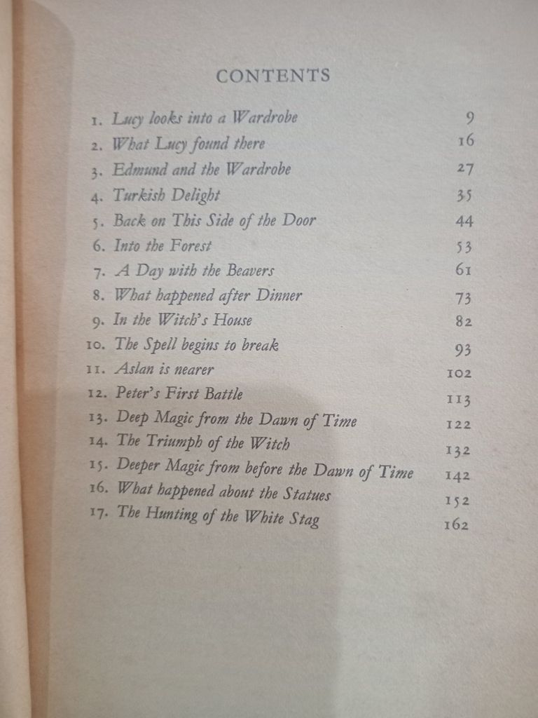 The Lion, The Witch And The Wardrobe – C. S. Lewis 