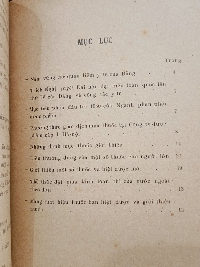  Danh Mục Thuốc Và Biệt Dược 