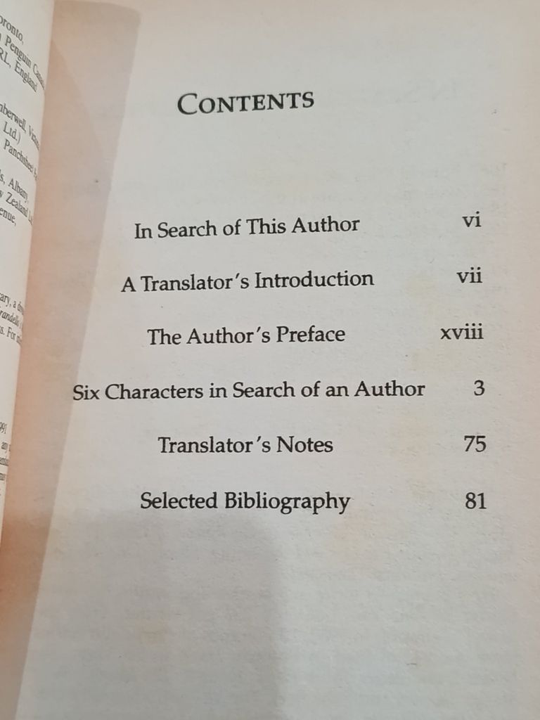  Six Characters In Search Of An Author – Luigi Pirandello 