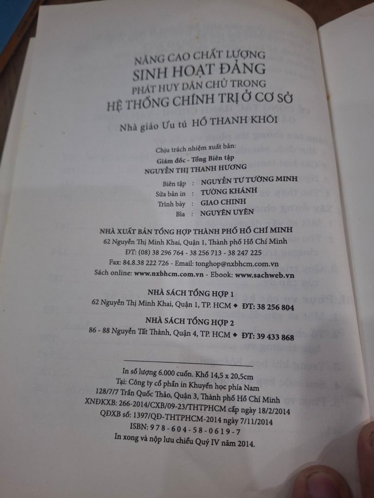  Nâng Cao Chất Lượng Sinh Hoạt Đảng Phát Huy Dân Chủ Trong Hệ Thống Chính Trị Ở Cơ Sở – Hồ Thanh Khôi 