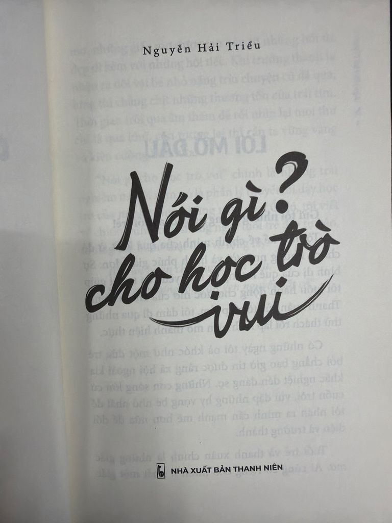  Nói Gì? Cho Học Trò Vui – Nguyễn Hải Triều 