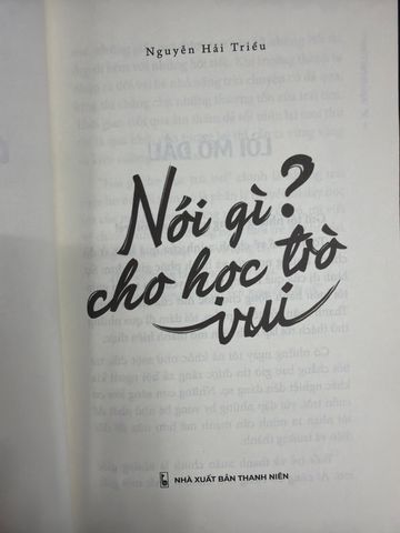  Nói Gì? Cho Học Trò Vui – Nguyễn Hải Triều 