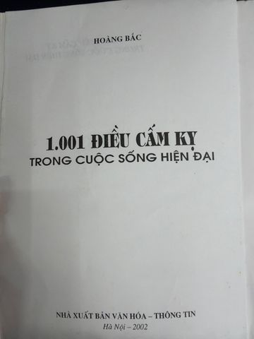  1001 Điều Cấm Kỵ Trong Cuộc Sống Hiện Đại – Hoàng Bắc 
