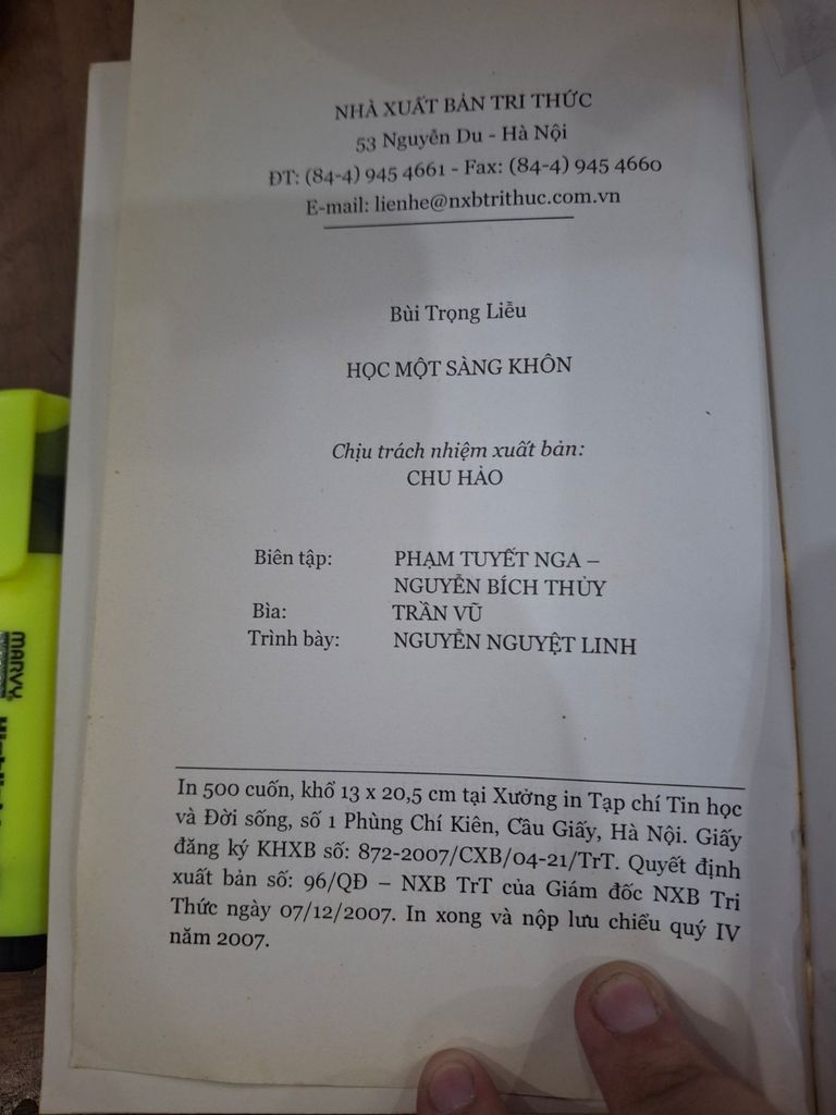  Tạp Ký: Học Một Sàng Khôn – Bùi Trọng Liễu 