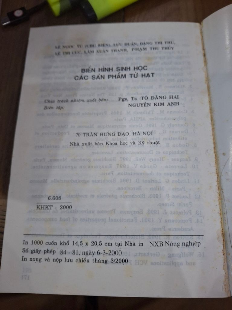  Biến Hình Sinh Học Các Sản Phẩm Từ Hạt – Lê Ngọc Tú 