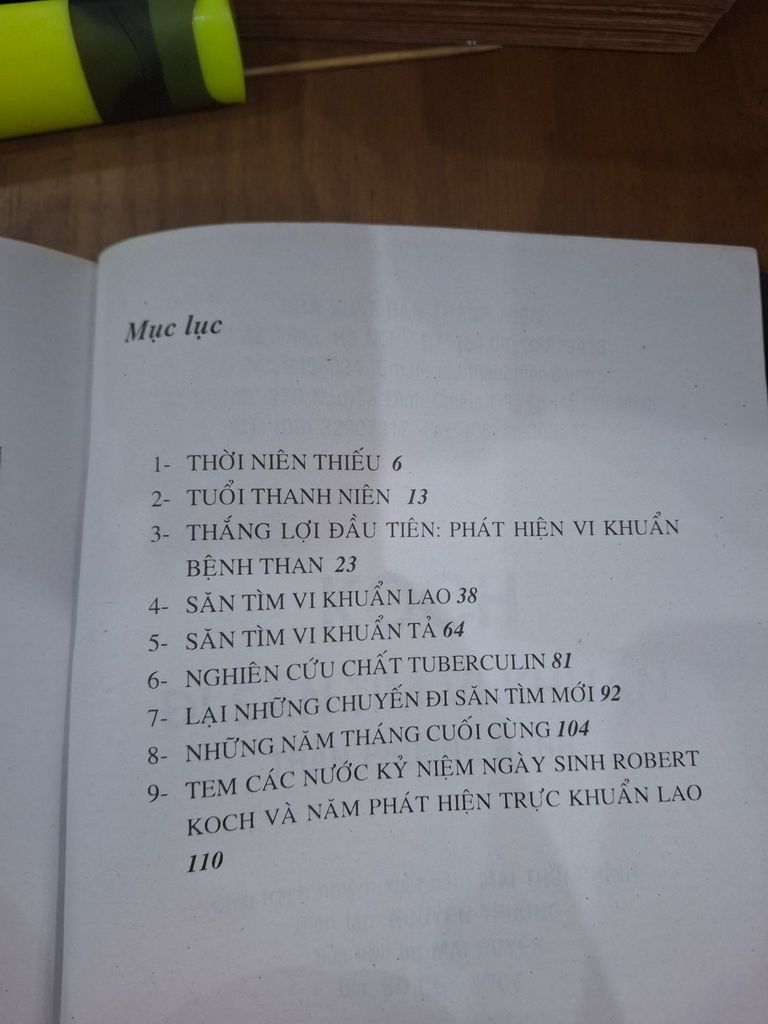  Koch Đi Săn Tìm Vi Khuẩn – Trần Phương Hạnh 