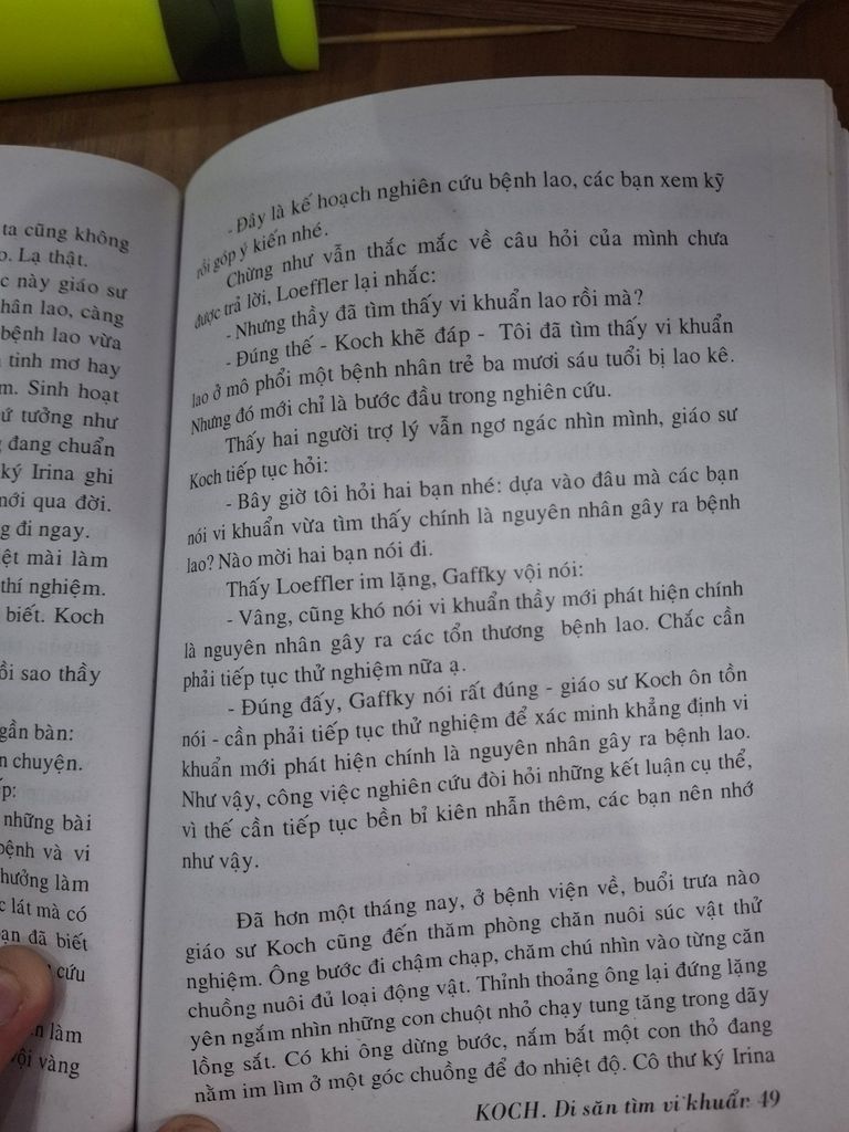  Koch Đi Săn Tìm Vi Khuẩn – Trần Phương Hạnh 