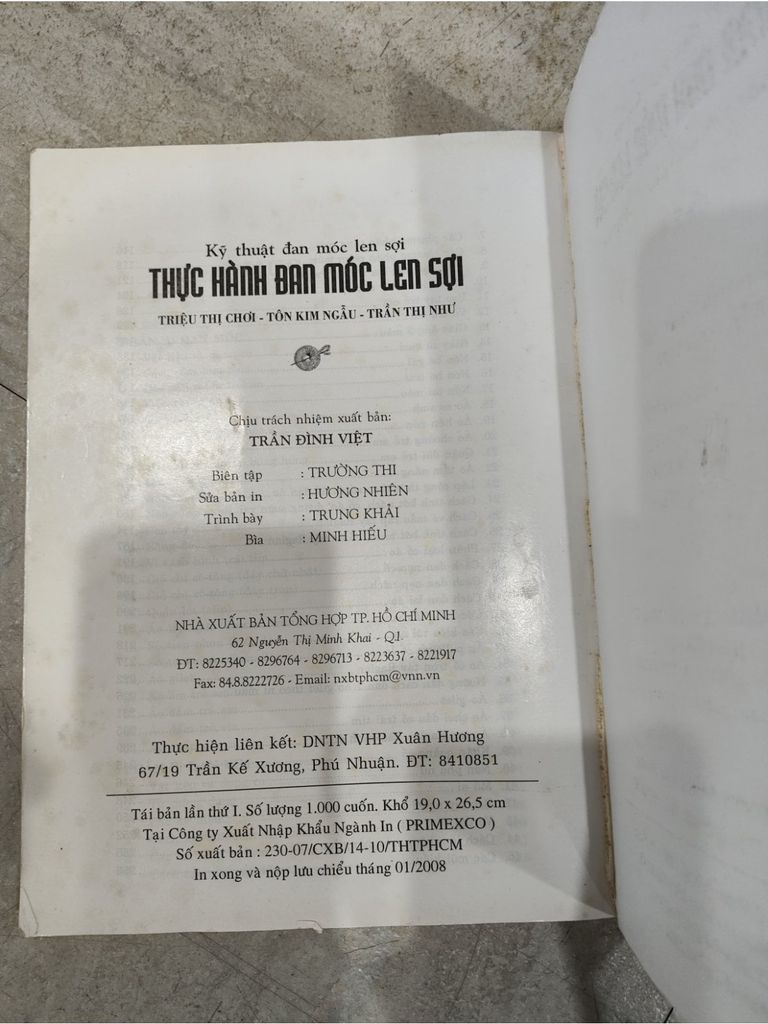  Kỹ Thuật Thực Hành Đan Móc Len Sợi – Triệu Thị Chơi, Tôn Kim Ngâu, Trần Thị Như 
