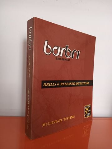  Barbri Bar Review Drills & Released Questions: Multistate Testing 