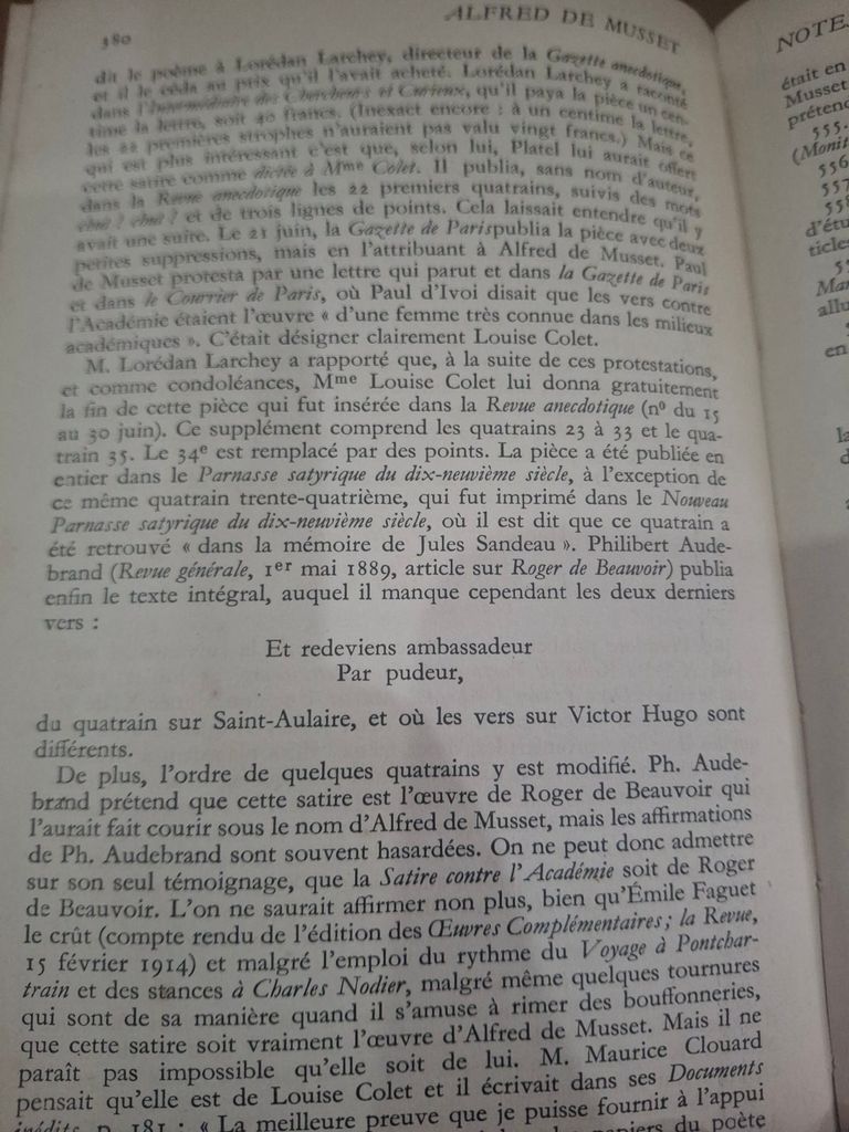  Poésies Nouvelles – Musset 
