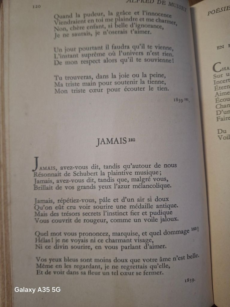  Poésies Nouvelles – Musset 