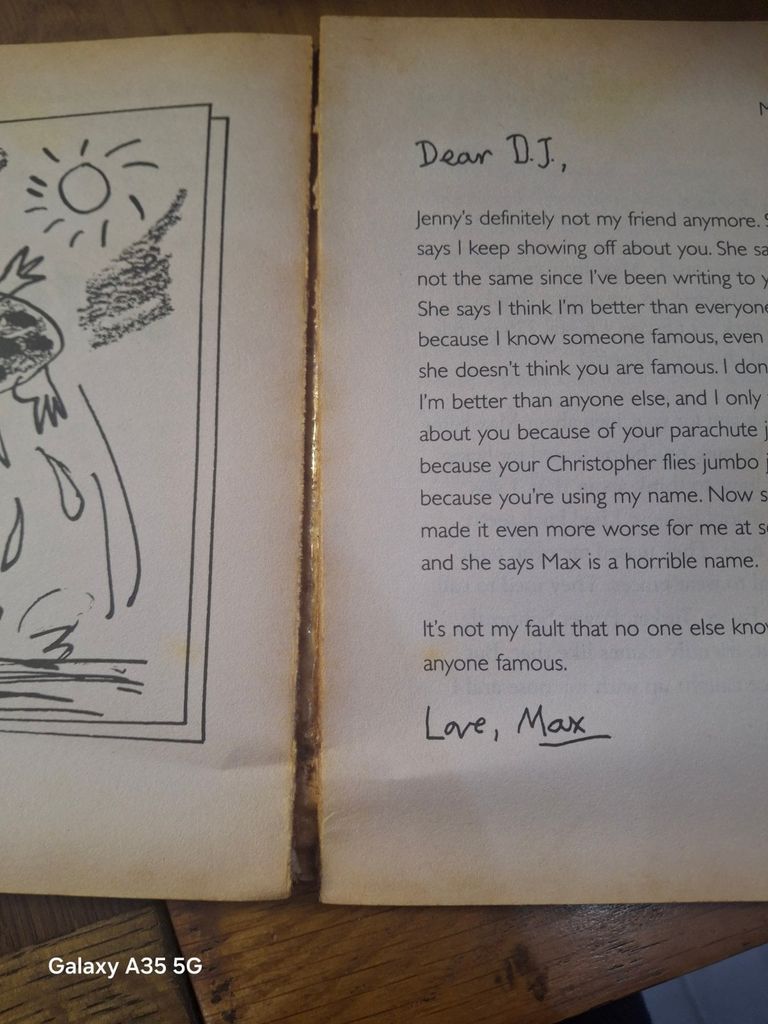  Dear Max – D.J. Lucas A.K.A. Sally Grindley 