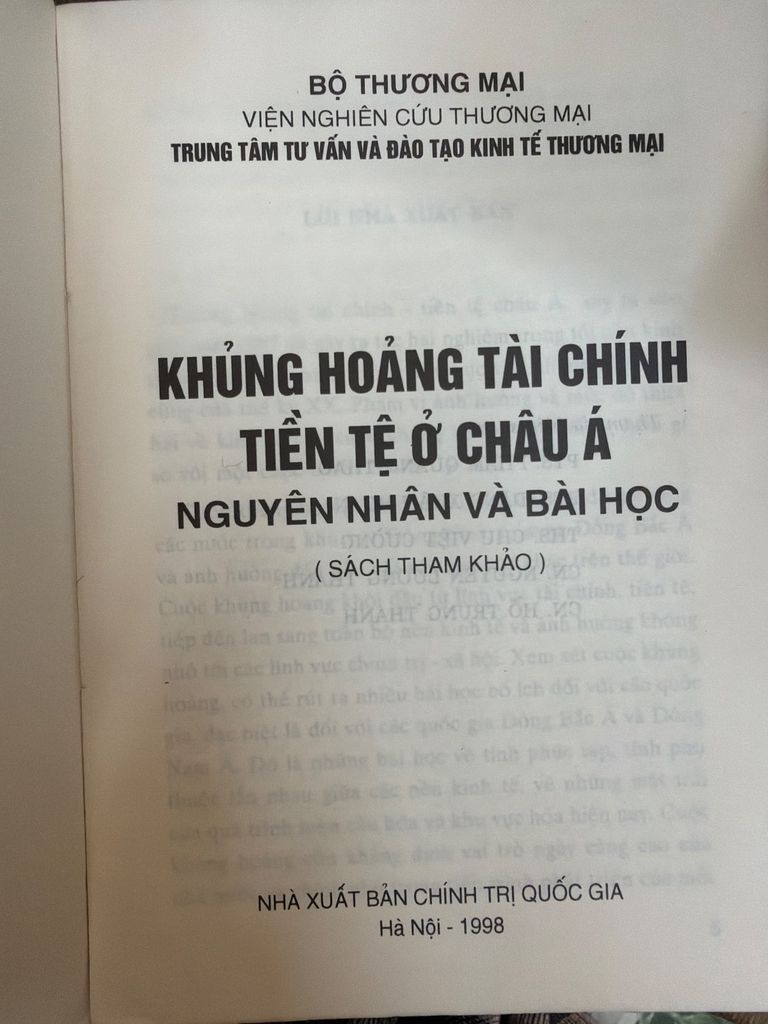  Khủng Hoảng Tài Chính Tiền Tệ Ở Châu Á: Nguyên Nhân Và Bài Học 