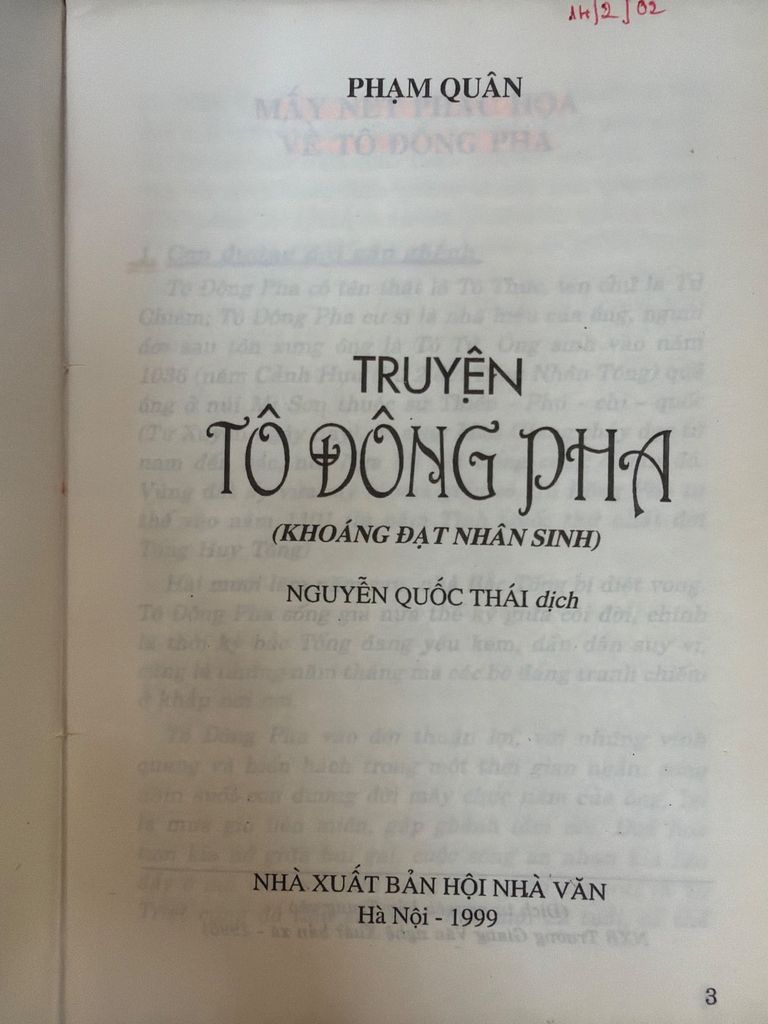  Truyện Tô Đông Pha Khoáng Đạt Nhân Sinh – Phạm Quân 