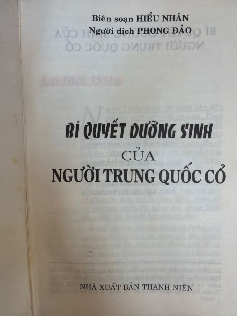  Bí Quyết Dưỡng Sinh Của Người Trung Quốc Cổ – Hiểu Nhân 