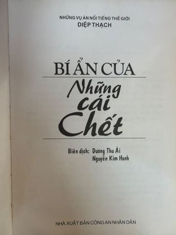  Bí Ẩn Của Những Cái Chết – Diệp Thạch 