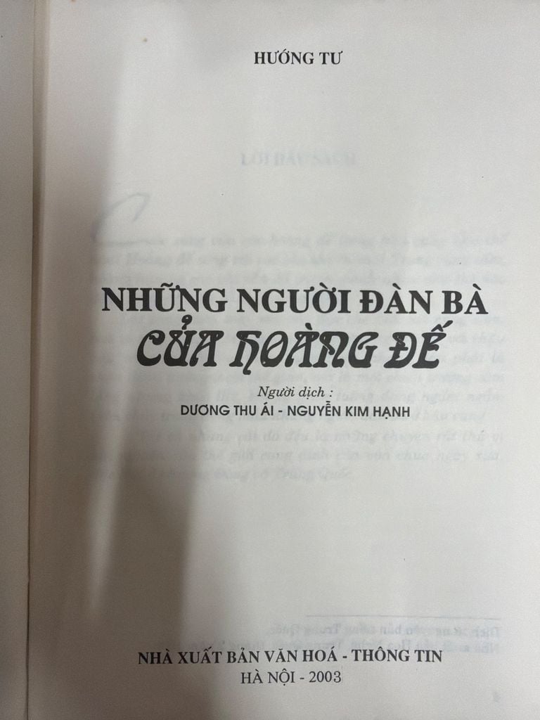  Những Người Đàn Bà Của Hoàng Đế – Hương Tư 