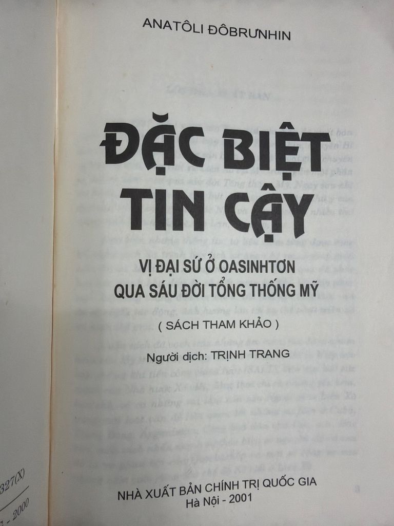  Đặc Biệt Tin Cậy – Anatôli Đôbrunhin 
