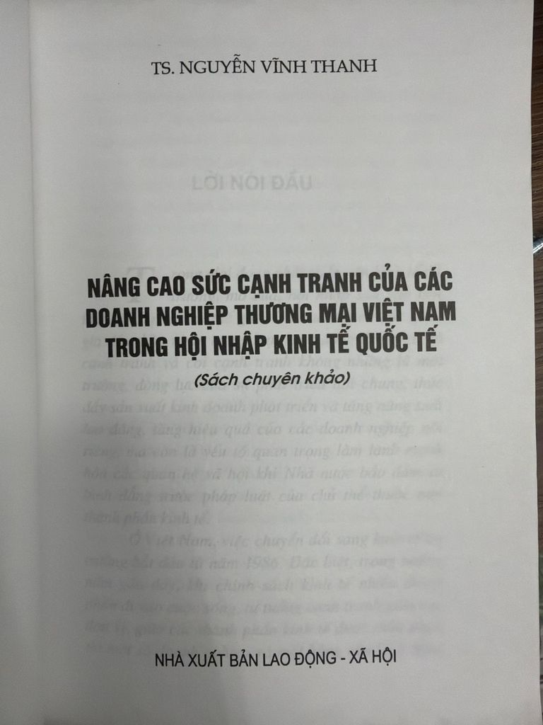  Nâng Cao Sức Cạnh Tranh Của Các Doanh Nghiệp Thương Mại Việt Nam Trong Hội Nhập Kinh Tế Quốc Tế – Nguyễn Vĩnh Thanh 