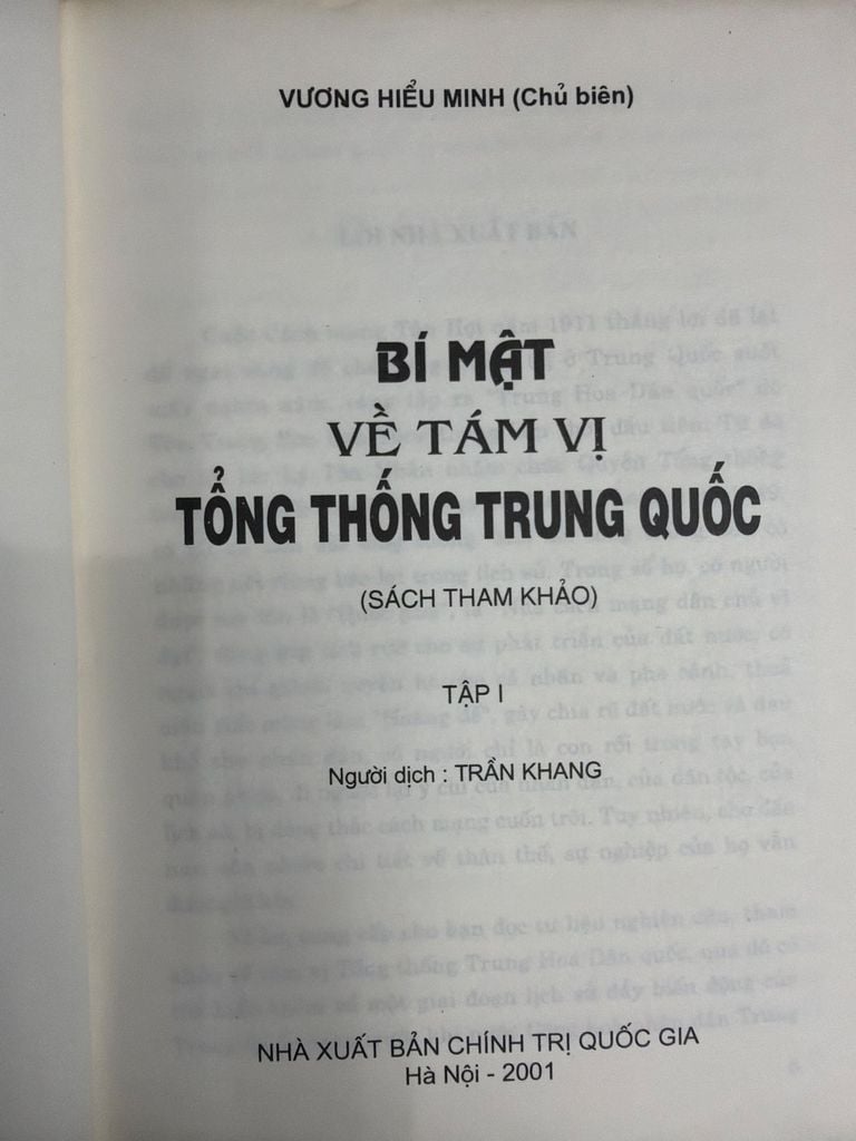  Bí Mật Về Tám Vị Tổng Thống Trung Quốc– Vương Hiếu Minh 
