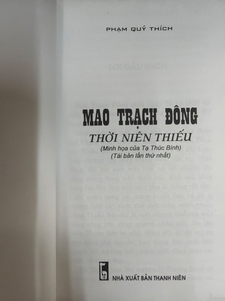  Mao Trạch Đông Thời Niên Thiếu – Phạm Quý Thích 