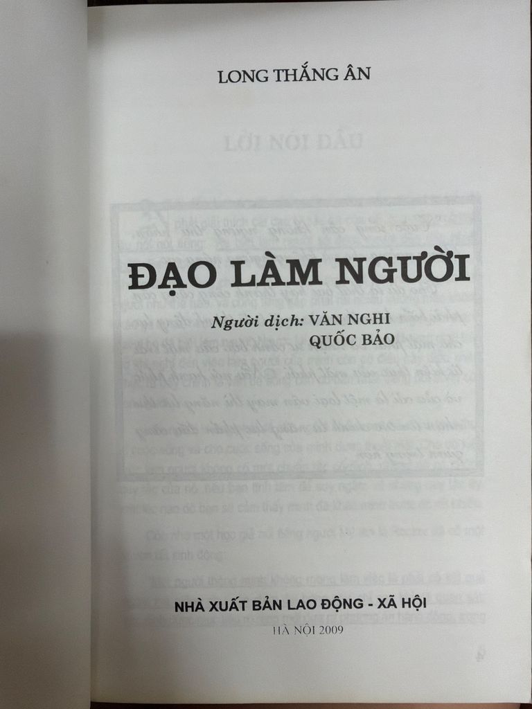  Đạo Làm Người – Long Thắng Ân 