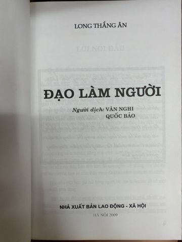  Đạo Làm Người – Long Thắng Ân 