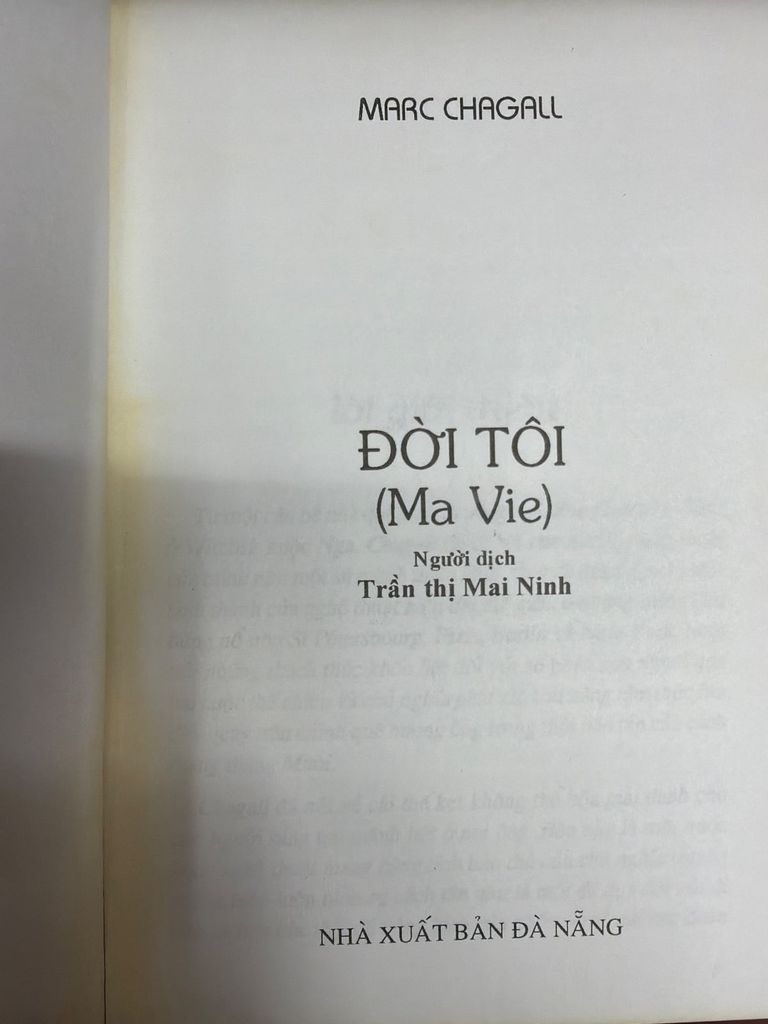  Đời Tôi – Marc Chagall 