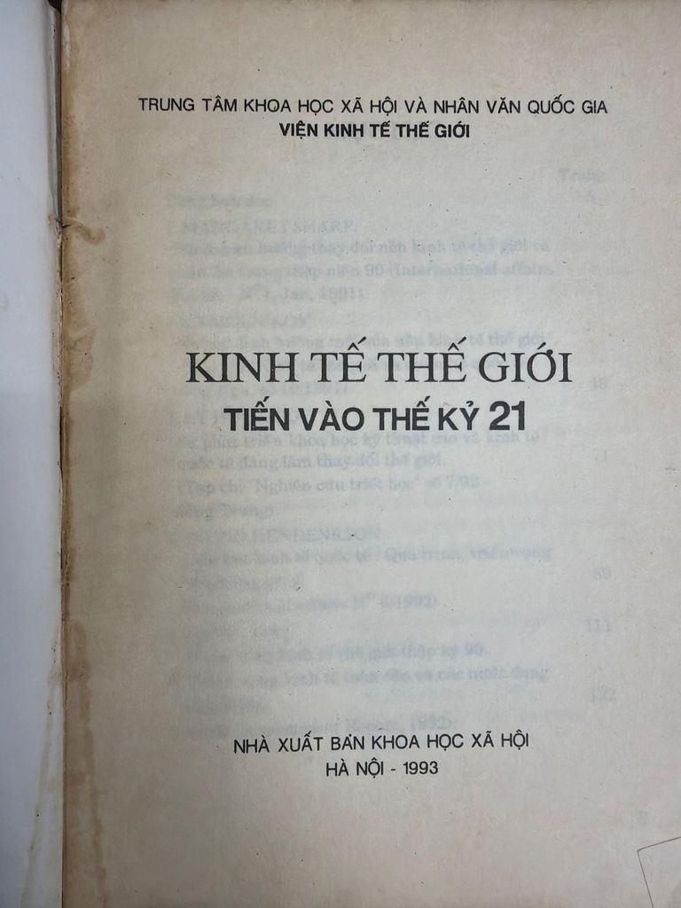  Kinh Tế Thế Giới Tiến Vào Thế Kỷ 21 