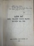  Lịch Sử Đấu Tranh Cách Mạng Huyện Ba Tri 