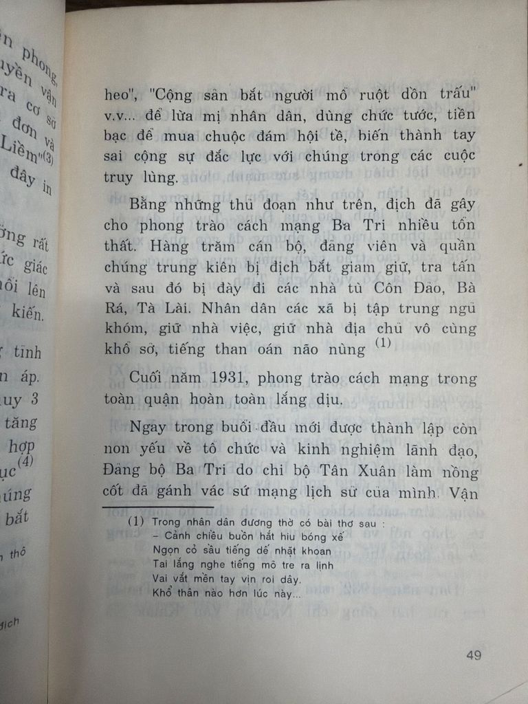  Lịch Sử Đấu Tranh Cách Mạng Huyện Ba Tri 