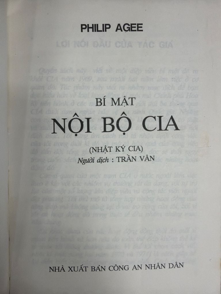  Bí Mật Nội Bộ Cia (Nhật Ký Cia) – Philip Agee 