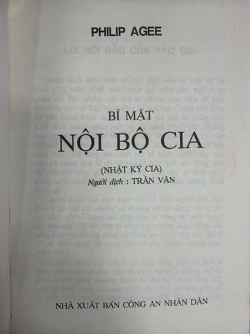  Bí Mật Nội Bộ Cia (Nhật Ký Cia) – Philip Agee 