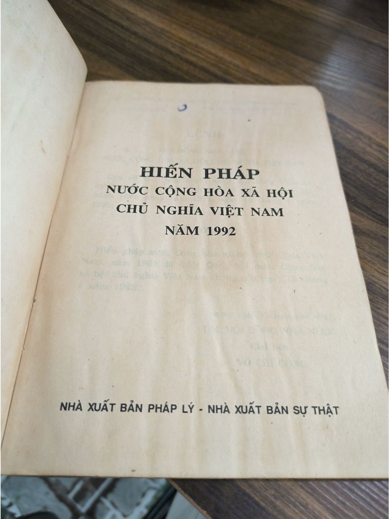  Hiến Pháp Nước Cộng Hòa Xã Hội Chủ Nghĩa Việt Nam Năm 1992 