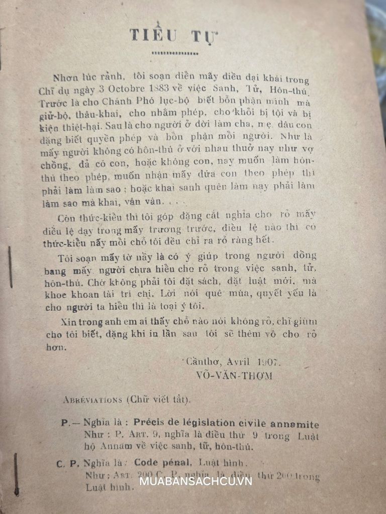  Sanh, Tử, Hôn Thú Thể Cách Guide Formulaire – Võ Văn Thơm 