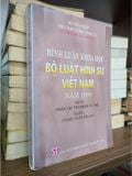 Bình Luận Khoa Học Bộ Luật Hình Sự Việt Nam Năm 1999 - Ts. Uông Chu Lưu 