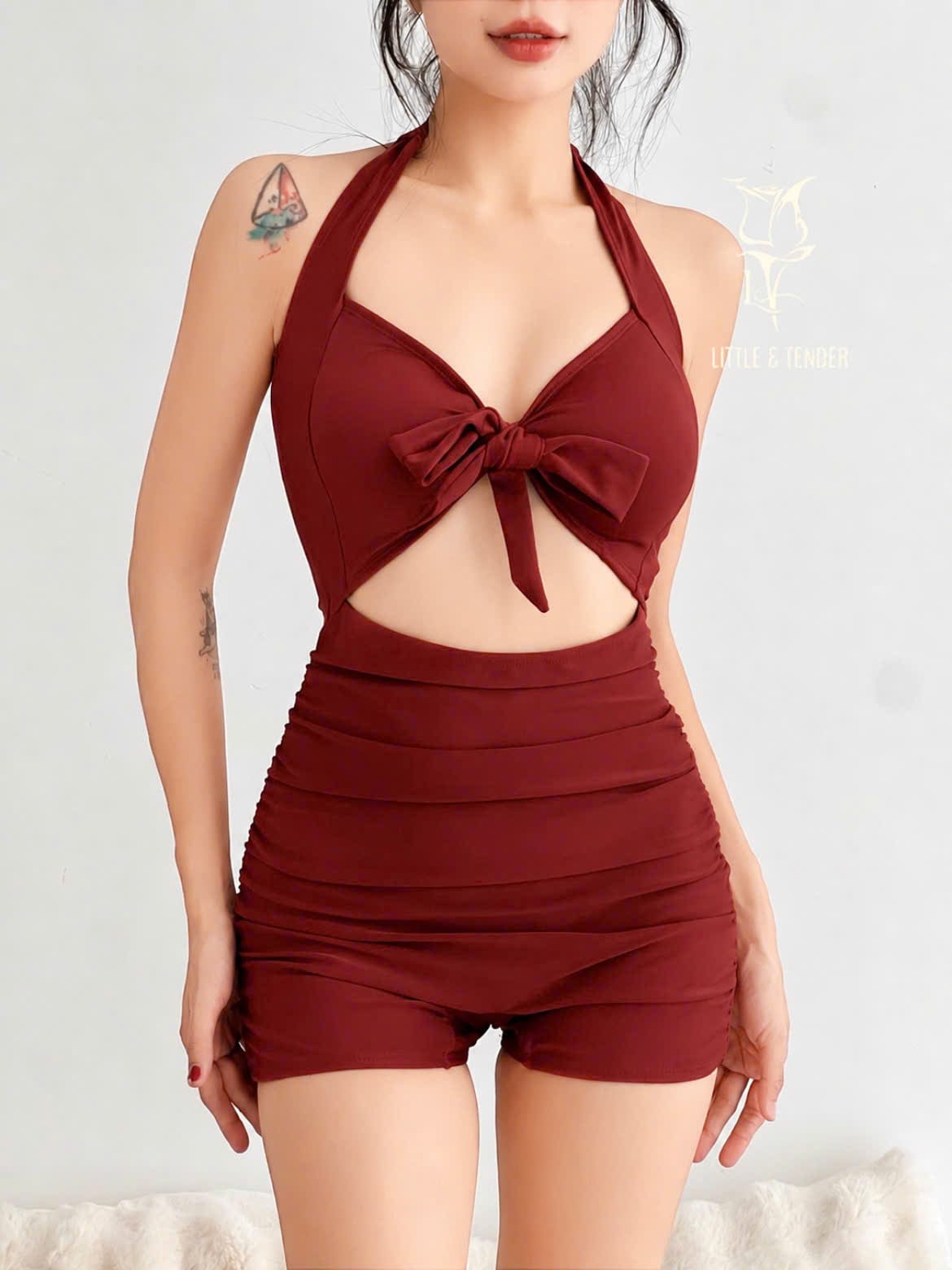 DEANES SWIMSUIT - ÁO TẮM 1 MẢNH HỌA TIẾT NƠ XINH XẮN (SALE)