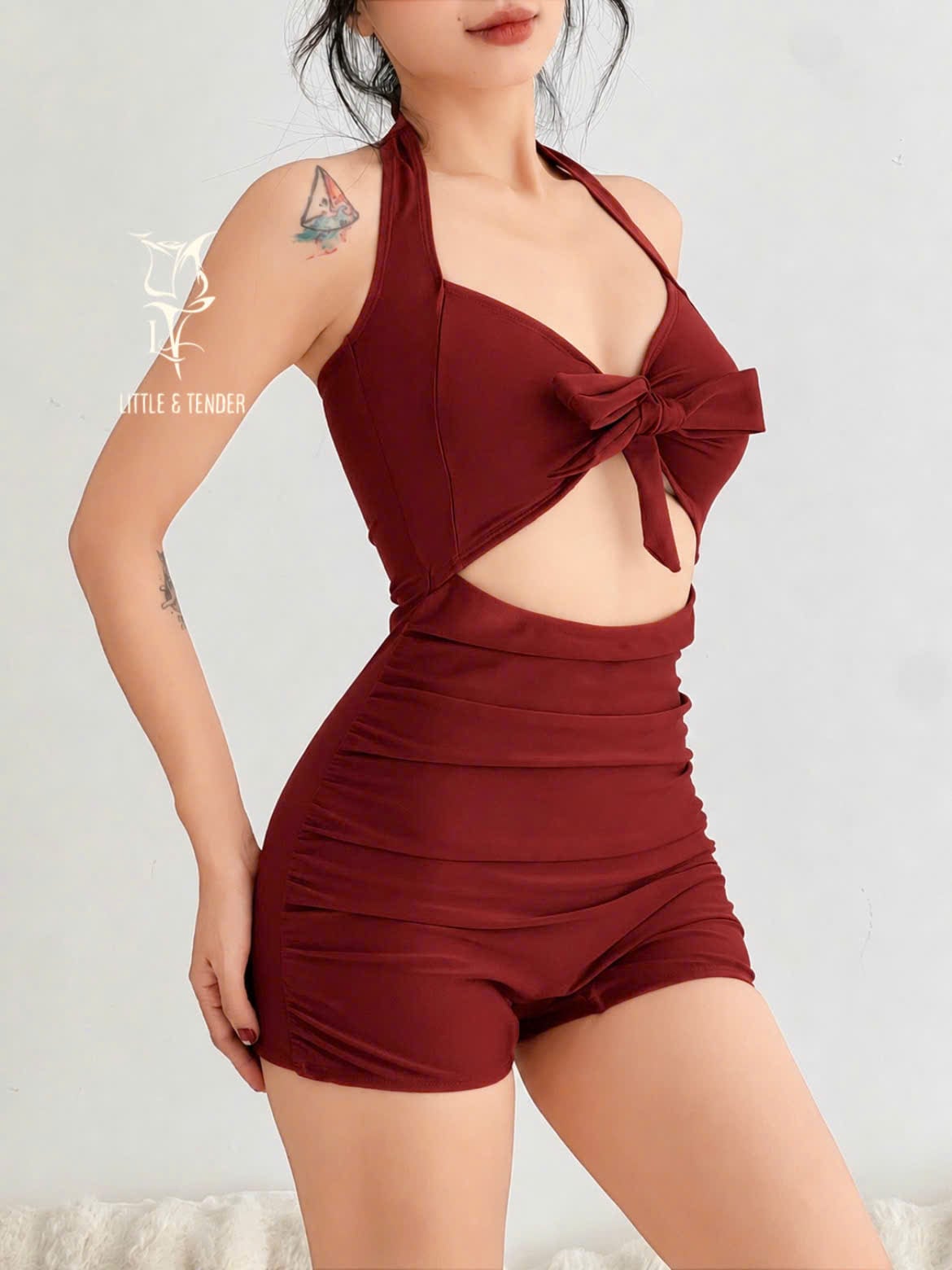DEANES SWIMSUIT - ÁO TẮM 1 MẢNH HỌA TIẾT NƠ XINH XẮN (SALE)