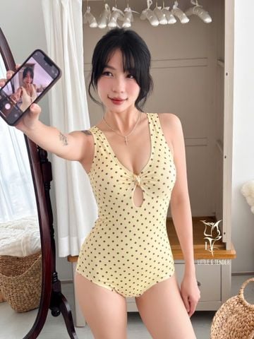 GOLD SHELL SWIMSUIT - ÁO TẮM MỘT MẢNH ĐÍNH SÒ VÀNG SALE
