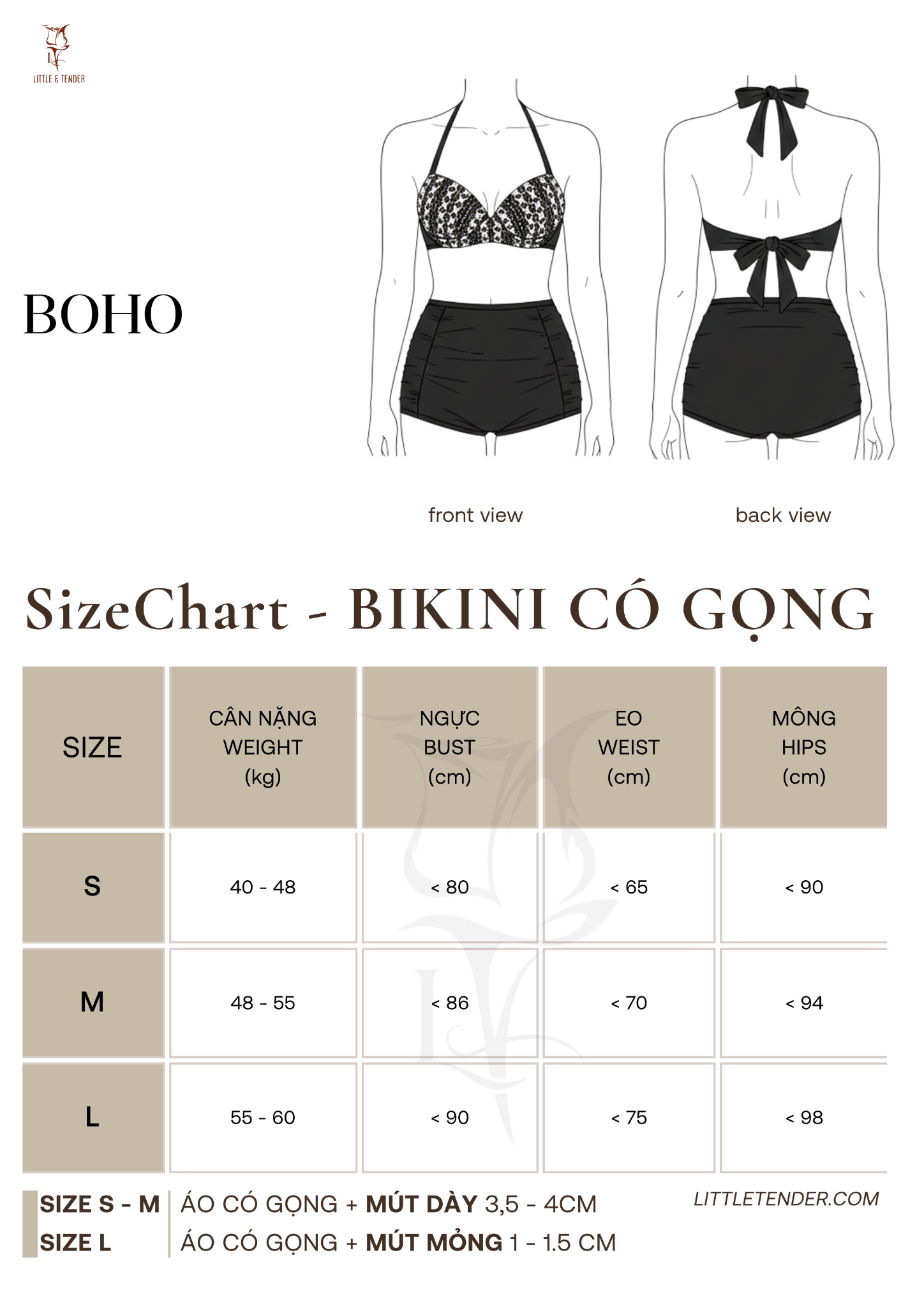 Boho Swimsuit SALE - Áo Tắm 2 Mảnh Có Gọng Thổ Cẩm Kèm Chân Váy