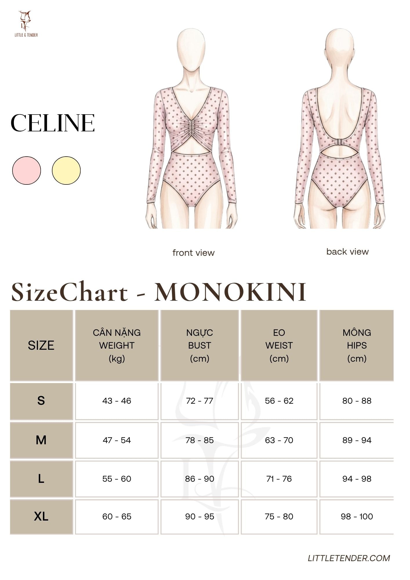 XAVIA SWMSUIT - ÁO TẮM MỘT MẢNH HỌA TIẾT CHẤM BI (SALE)