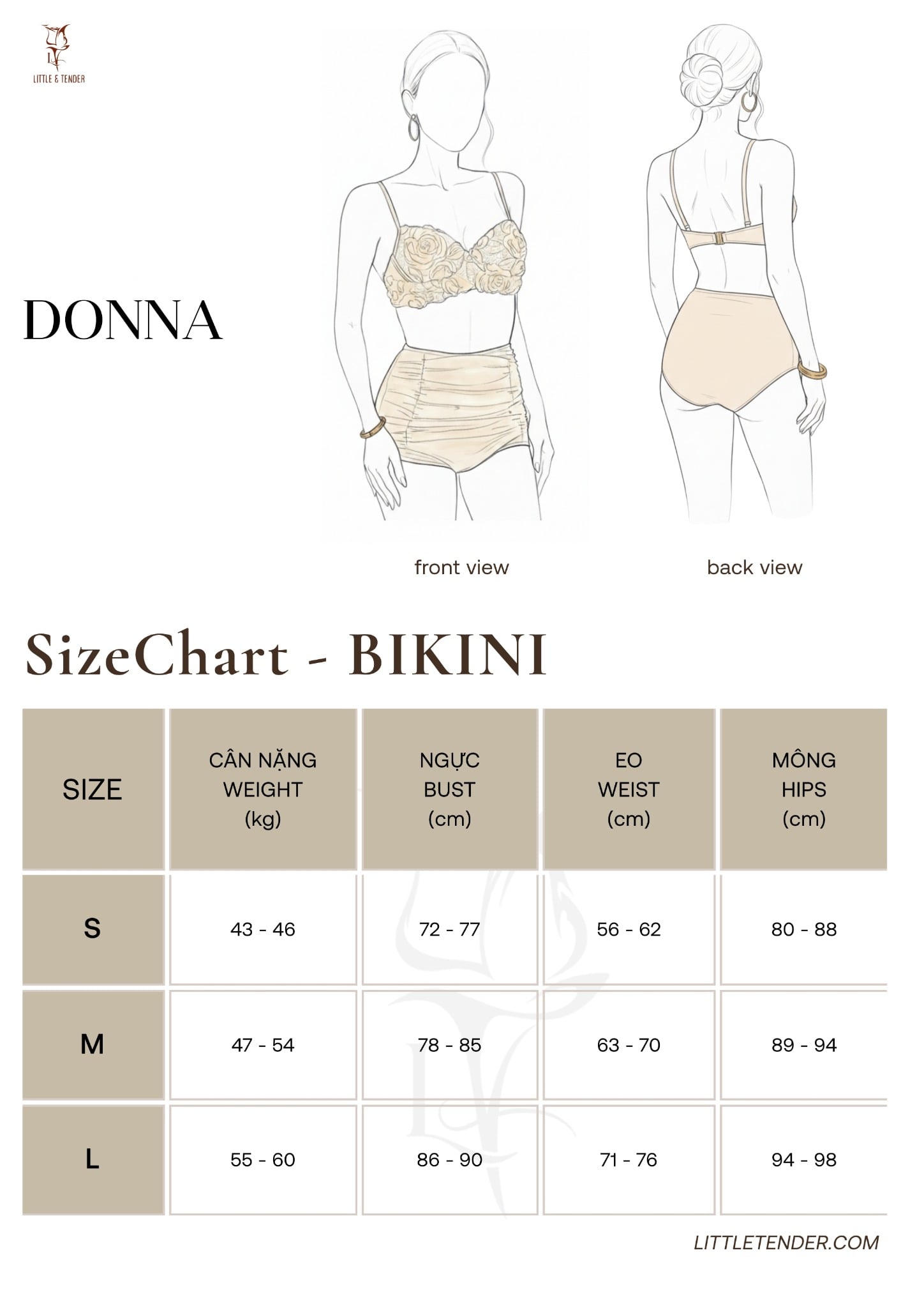 DONNA SWIMSUIT - KẾT HOA THỦ CÔNG TRẮNG KEM