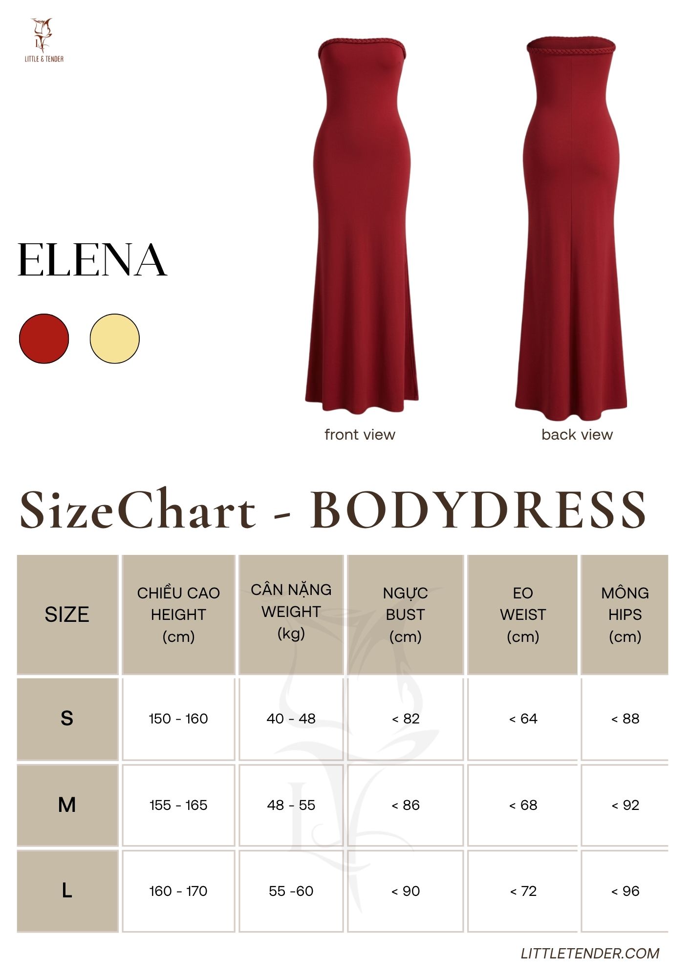 Elena Midi Dress - Butter Yellow - ĐẦM CÚP NGỰC HỌA TIẾT DÁNG MAXI vàng nhạt