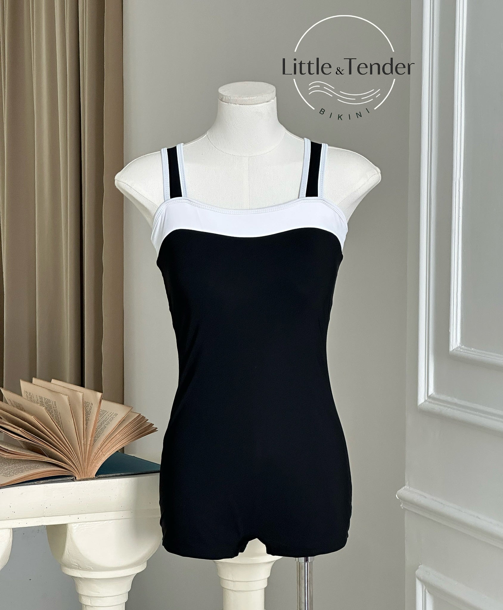 COCO SWIMSUIT - ÁO TẮM 1 MẢNH VIỀN TRẮNG DỄ THƯƠNG